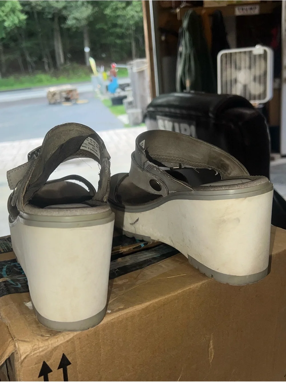 Timberland Women's Karolyn Platform Sandals/wedges in gray
